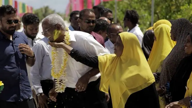 मालदीव के सबसे वरिष्ठ नेताओं में से एक सोलिह संयुक्त विपक्ष के उम्मीदवार थे