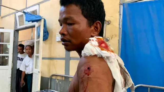 ကျောက်တန်းရွာမှ ဒဏ်ရာရထားသူ တဦး