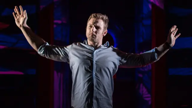 Conor on stage in Flights