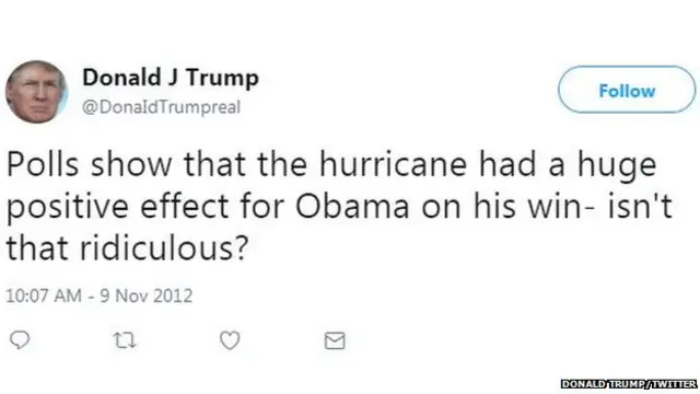 Donald Trump Tweet