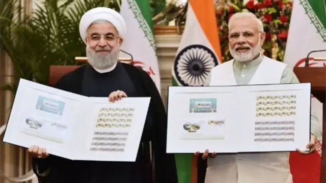 حسن روحانی و نخست وزیر هند