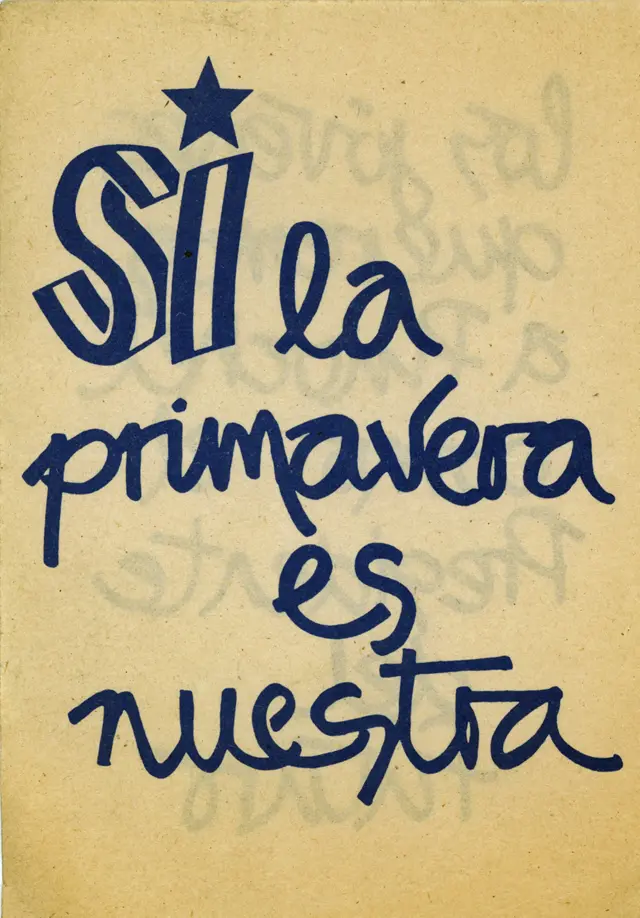 Panfleto del plebiscito en Chile