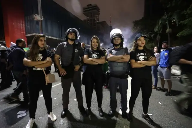 Partidarios de Bolsonaro