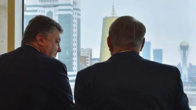 Порошенко і Назарбаєв