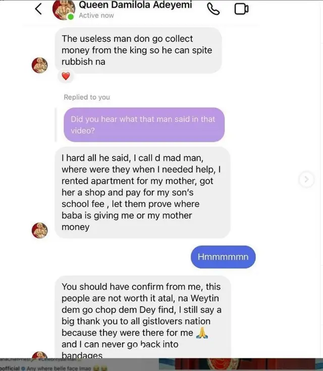 Ọ̀rọ̀ ń bá mokómorò ń bọ̀ l'Afìn Oyo, Damilola fun Master G lesì