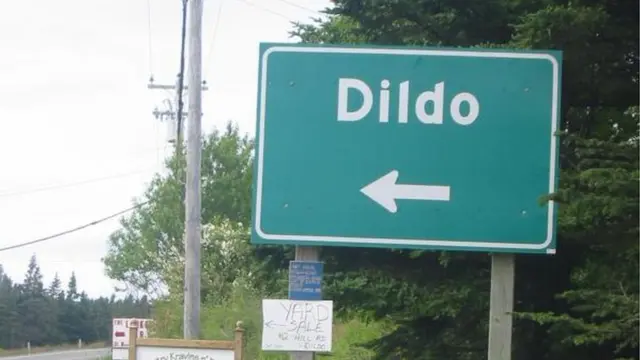 Papan penunjuk kota Dildo