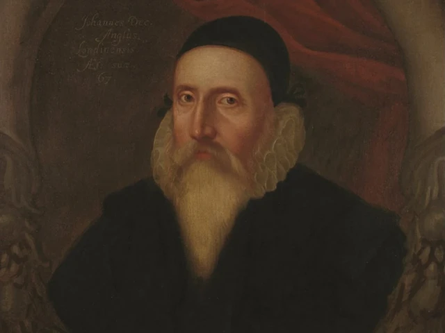 ภาพเหมือนของจอห์น ดี ซึ่งวาดขึ้นเมื่อปี 1594