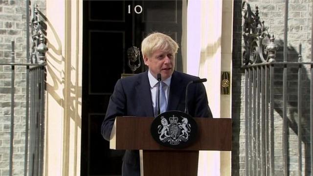 新首相约翰逊表示，他完全有信心在99天内解决脱欧问题-——在10月31日最后期限之前实现脱欧。
