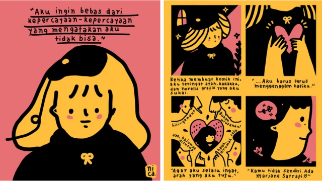 perempuan, batasan, ilustrasi, ilustrator