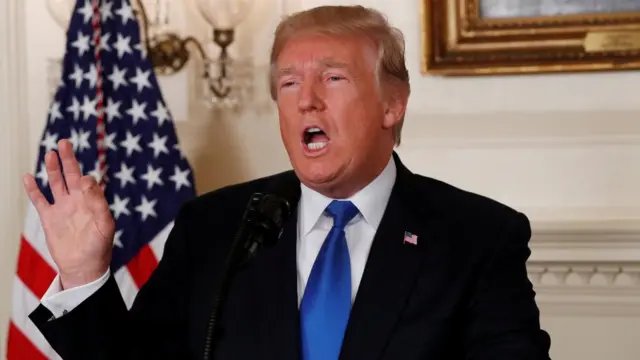 الرئيس ترامب يقول إن إيران لا تلتزم بروح الاتفاق