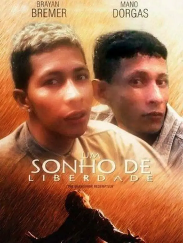 A film poster of The Shawshank Redemption (Portuguese title: Um Sonho de Liberdade) made up to look like it stars Bryan Bremer