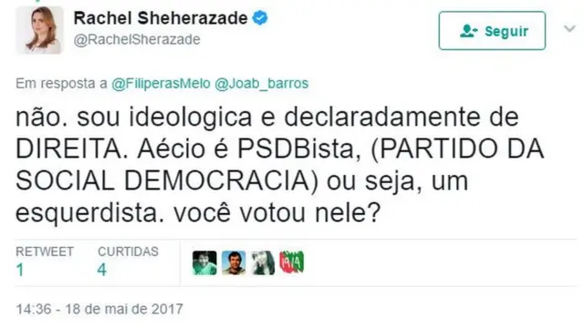 Reproduçãofree bet cadastrotuítefree bet cadastroRachel Sheherazadefree bet cadastroque ela sustenta a opiniãofree bet cadastroque o PSDB éfree bet cadastroesquerda