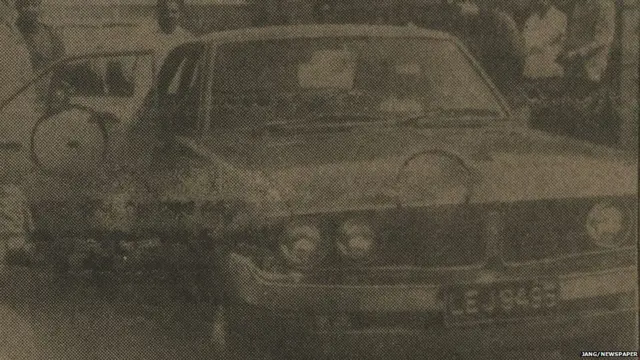 ਉਹ ਗੱਡੀ ਜਿਸ ਉੱਤੇ ਹਮਲਾਵਰਾਂ ਨੇ ਫਾਇਰਿੰਗ ਕੀਤੀ ਸੀ