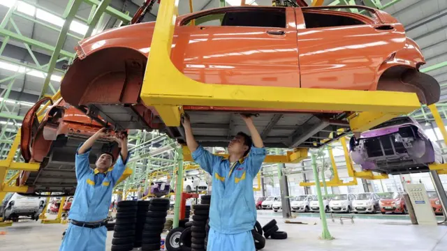 Fábrica de autos eléctricos en China