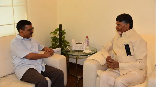 కేజ్రివాల్‌తో చంద్రబాబు