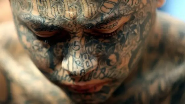 Miembro de pandilla en El Salvador