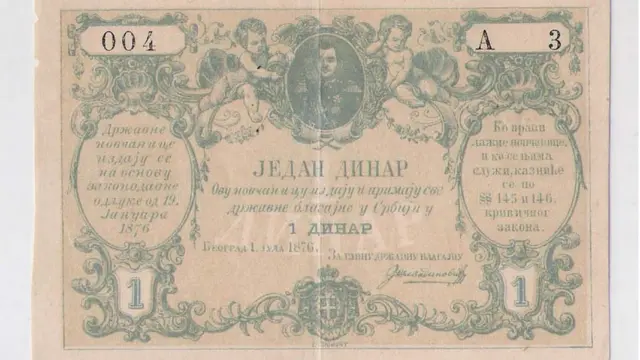 papirni novac iz 1876