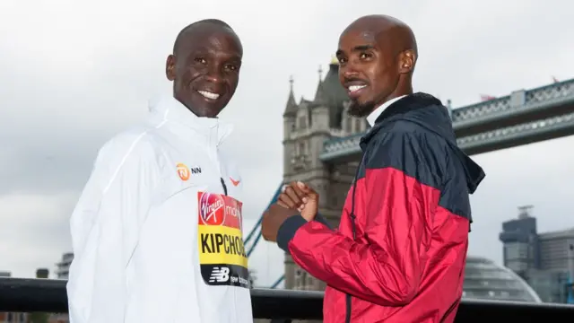 Элиуд Кипчоге и Мо Фара
