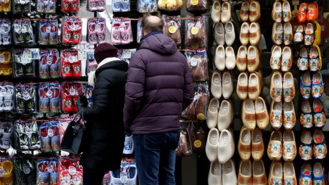 Tienda turística en Ámsterdam, Holanda