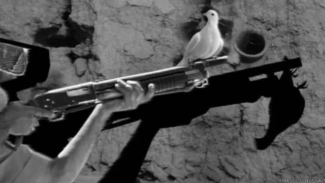 मसूद हुसैन की पेंटिग