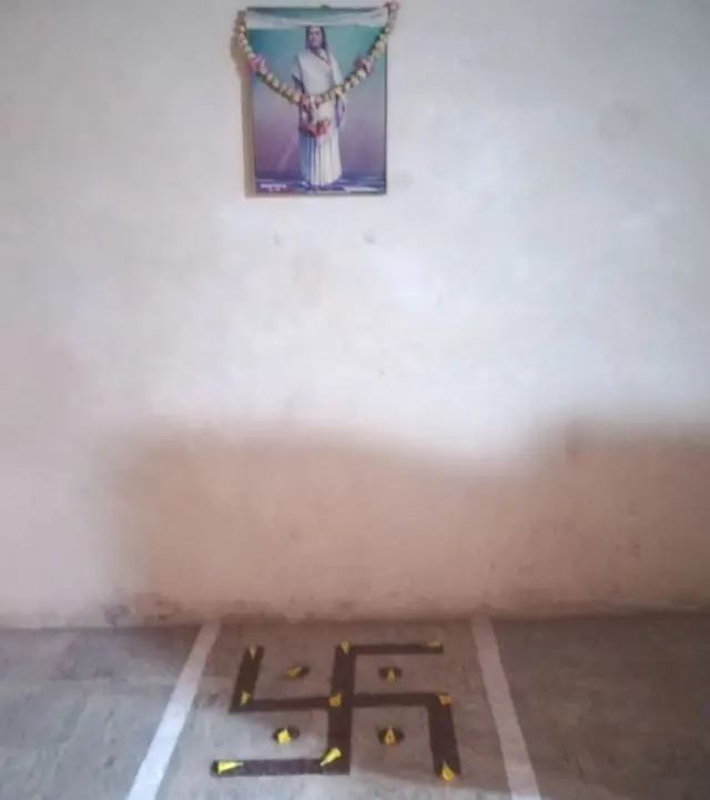 એ ઓરડો જ્યાં કસ્તુરબા ગાંધીનો જન્મ થયો હતો.