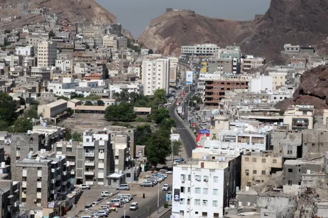 General view of downtown Aden, Yemen (31 October 2019)