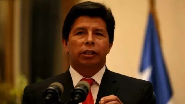 O presidente do Peru, Pedro Castillo