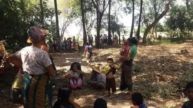 မြန်မာနိုင်ငံအလယ်ပိုင်းမြင်းခြံမြို့တလုပ်မြို့ကျေးရွာမှာစစ်ဘေးရှောင်တွေရှိလာပြီ