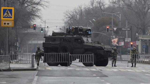 Военная техника в Алматы, 7 января