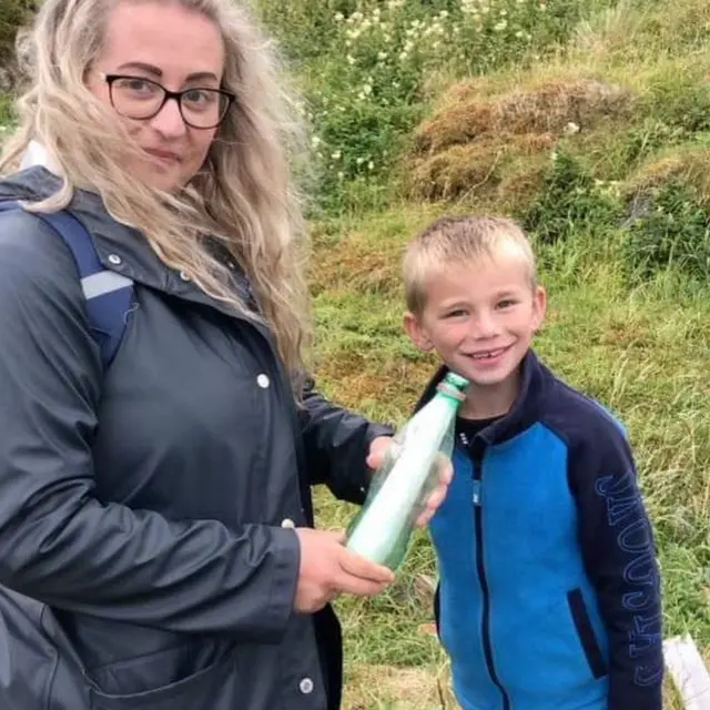 Elena Andreassen Haga said son Eliah did not initially understand the fuss when they found it