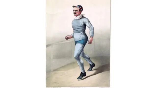 Profesionalni pedestrijanci su često dolazili iz najrazličitijih struka; Čarls Rouel (na slici) je prethodno radio kao čuvar brodova u Kembridžu