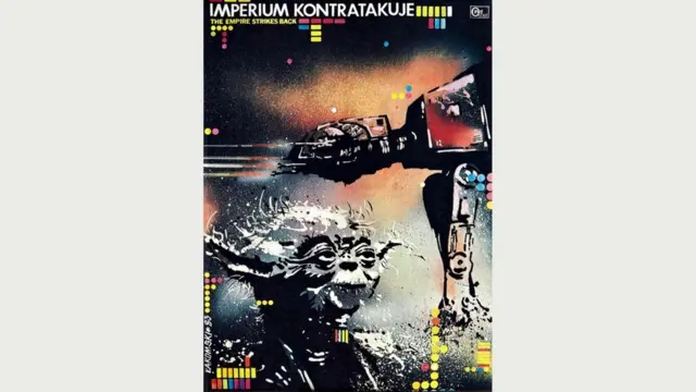 Польский плакат к фильму "Империя наносит ответный удар" (Мирослав Лакомский)