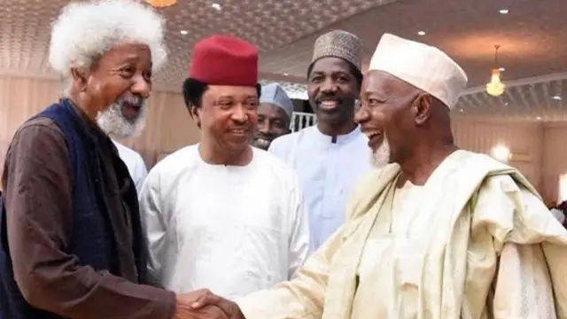 Aworan Balarabe Musa ati Wole Soyinka