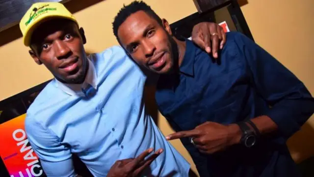 Bolt na NJ Walker, maneja wake na rafiki wake tangu utotoni