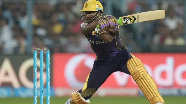 ரஸல் அதிரடி: சென்னை அணிக்கு 203 ரன்கள் வெற்றி இலக்கு