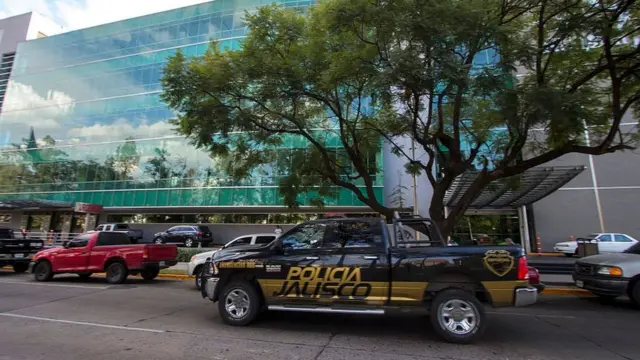 Una patrulla de policía en Guadalajara, Jalisco.