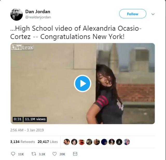 @realdanjordan tweeted: "High School video of Alexandria Ocasio-Cortez -- Congratulations New York!