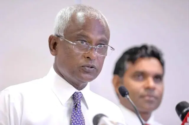 मालदीव के नवनिर्वाचित राष्ट्रपति इब्राहिम सोलिह