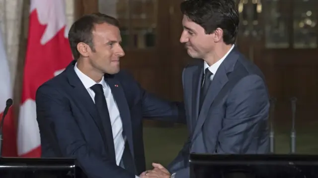 Макрон та Трюдо