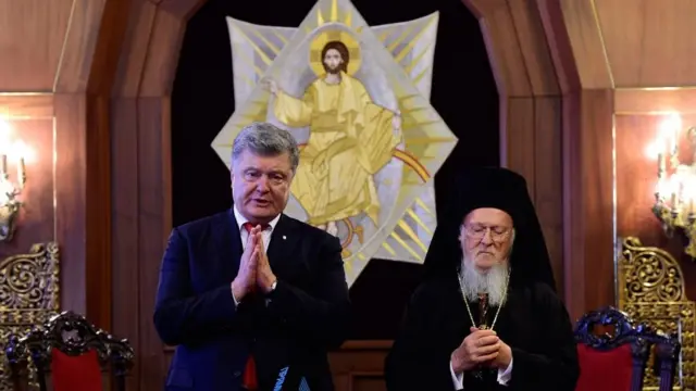 Петр Порошенко и патриарх Варфоломей