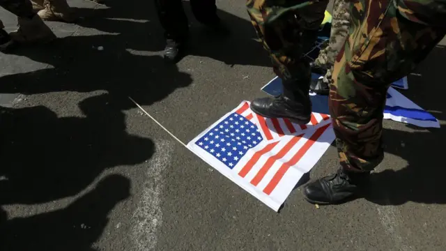 تظاهرات ضد آمریکایی حوثیها در صنعا