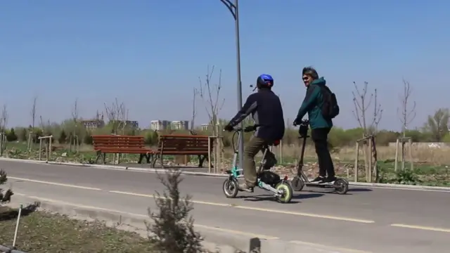 Бишкектеги скутер тепкендер