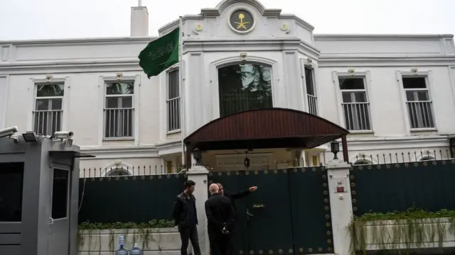 ইস্তাম্বুলে সৌদি কনসুলেট, যেখানে ঢোকার পর নিখোঁজ হয়েছেন জামাল খাসোগজি।