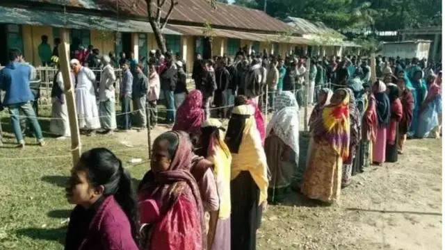 সংসদ নির্বাচনের সময় একটি কেন্দ্র।