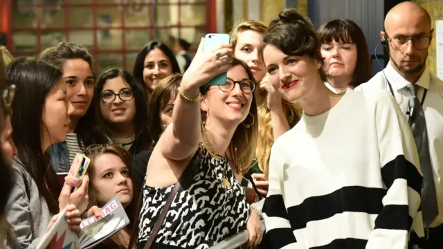 Phoebe Waller-Bridge meeting fans