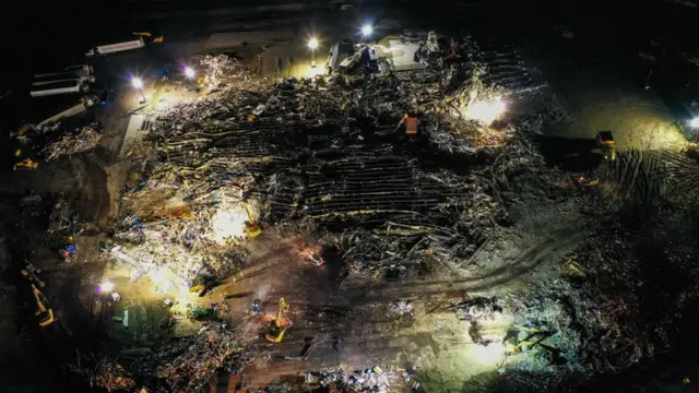 Fábrica de velas en Kentucky, 11 de diciembre.