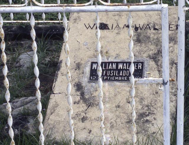 Walker fue ejecutado en Trujillo, Honduras, donde se encuentra su tumba.