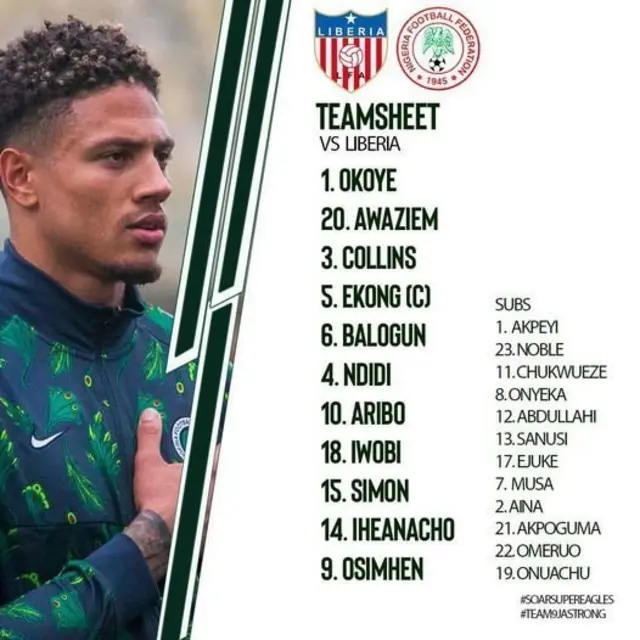"Liberia vs Nigeria prediction": Liberia vs Nigeria Live