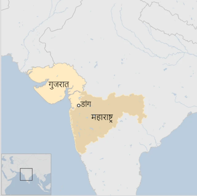 डांग जिल्ह्याचं स्थान