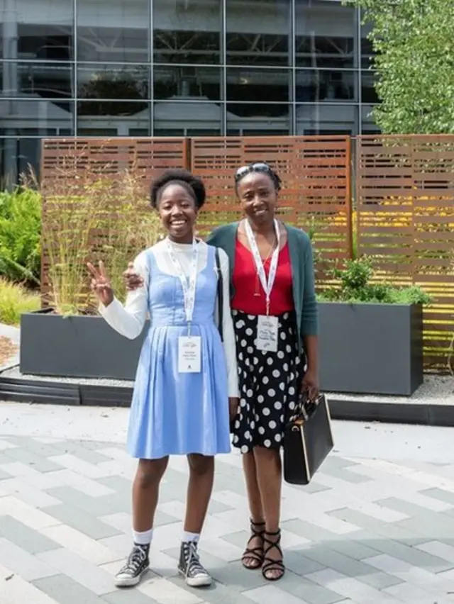 Arantza Peña y su mamá